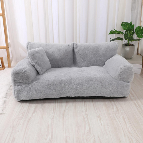 Cama Para Mascotas, Sofá Cama Para Gatos De Gris Claro L