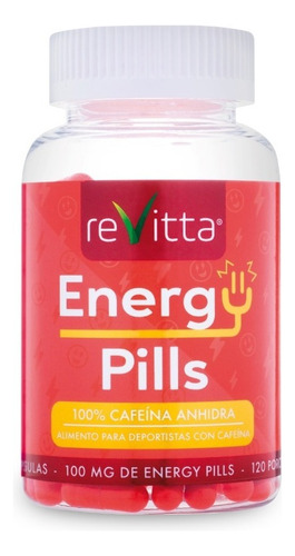 Cafeína 100mg Energy Pills 120 Cápsulas