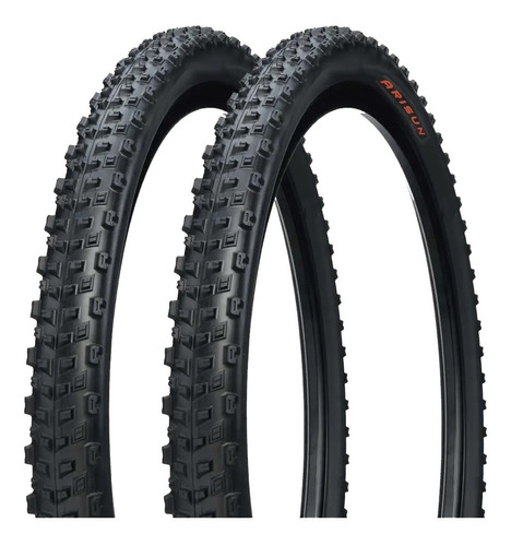 Par Pneu Arisun 29 X 2.10 Mtb Mount Bona Skinwall Banda Leve Cor Preto