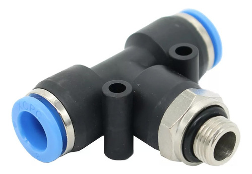 Conector Rapido Racor Qst-r1/8 En T Rosca 1/8  Manguera 8mm