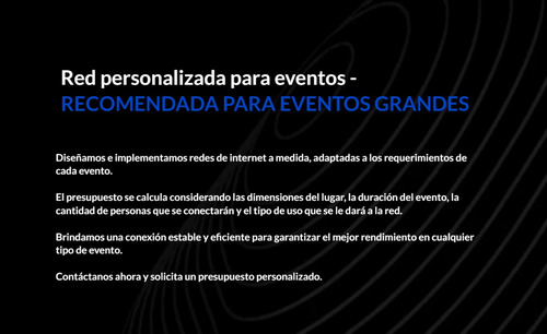 Alquiler Internet Satelital Starlink | X Jornada | Eventos
