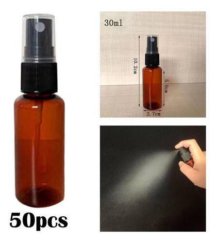 D 50 Piezas Botella De Spray Botella Conjunto Portátil 30 Ml