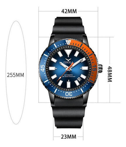 Reloj Mecánico Onola Luminous Con Calendario Analógico