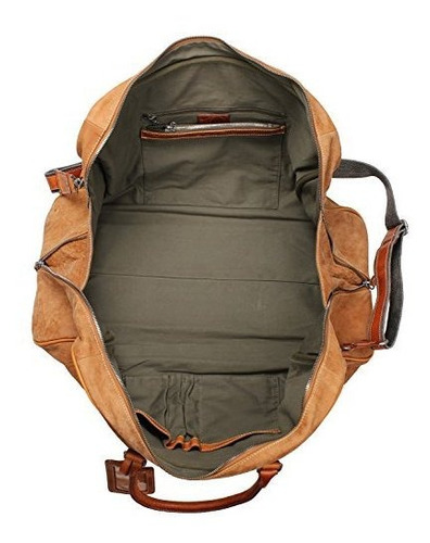 Bolso De Viaje De Cuero Iblue Bolsa De Viaje Weekender Duffe