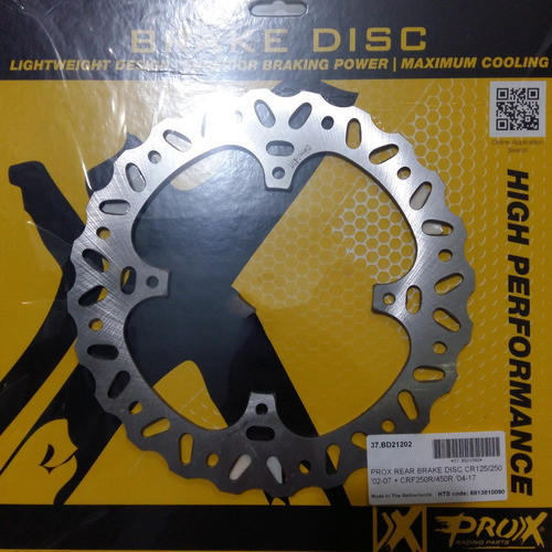 Disco De Freio Traseiro Pro-x Crf 250/450 04-2017 Cr 125/250