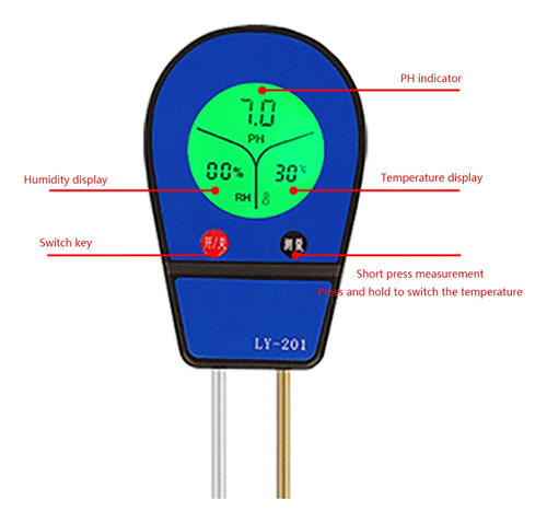 A Medidor De Ph De Suelo Accuracy Soil 3 En 1, Kit De