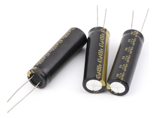 Capacitores Eletrolíticos De Alumínio 5pcs 450v 47uf Para Tv