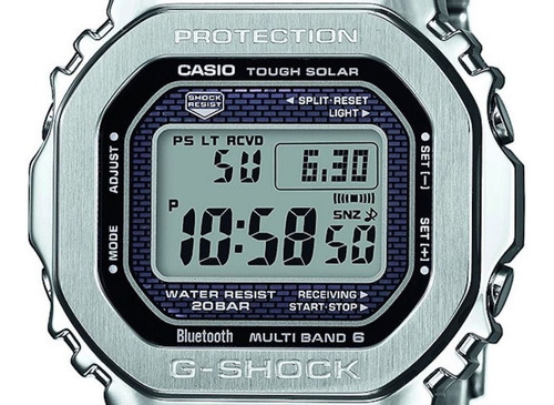 Relógio G-shock Gmw-b5000d-1dr Solar Bluetooth Full Metal