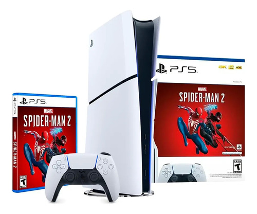 Consola Playstation 5 Ps5 Slim Marvels Spider-man 2 Lectora