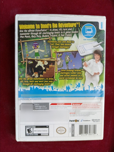 Dood's Big Adventure ( Juego Nintendo Wii ) 3v \(^o^)/ (Usado)