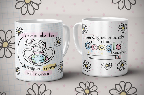 Taza De Cerámica Dia De La Madre En Google Con Su Caja 