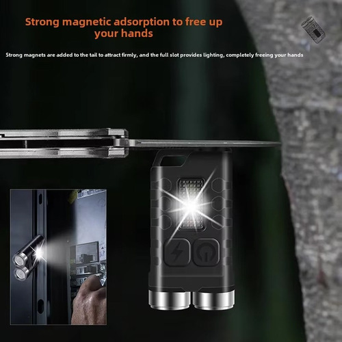 Linterna Led V3 Superbrillante, Fluorescencia, Llavero