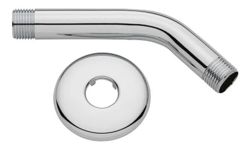 Imagen 1 de 2 de Brazo De Ducha Cromado Abs 1/2 20 Cm Gloa Bda01