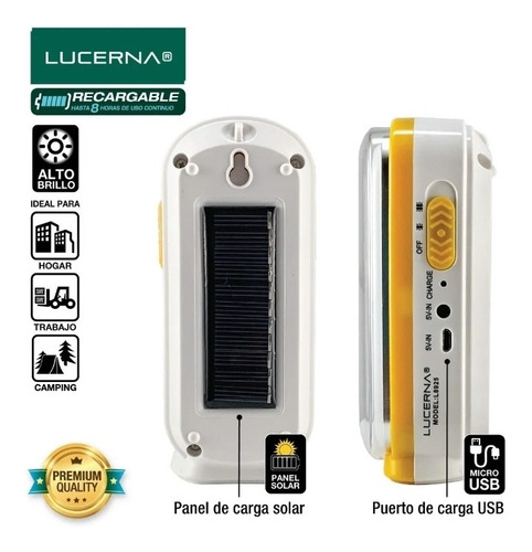Linterna Y Lámpara De Led Recargable Lucerna