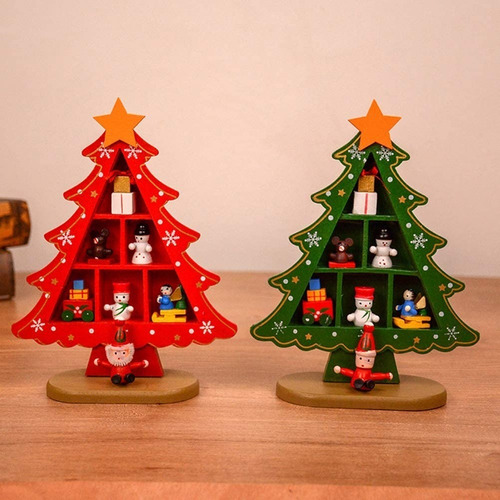 Imagen 3 de 6 de Árbol Navidad Juguete Navideño Madera, Deco Tendencia