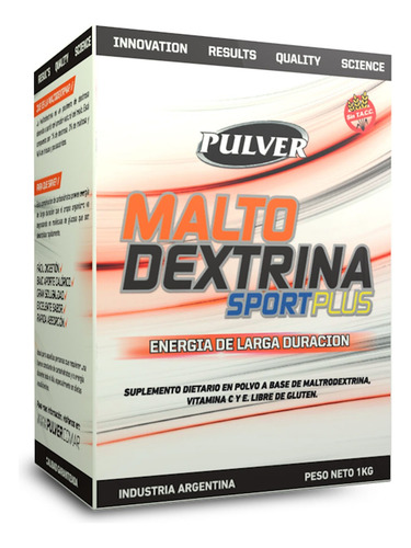 Pulver Maltodextrina Plus 1kg Recuperacion Energia Sin Sabor