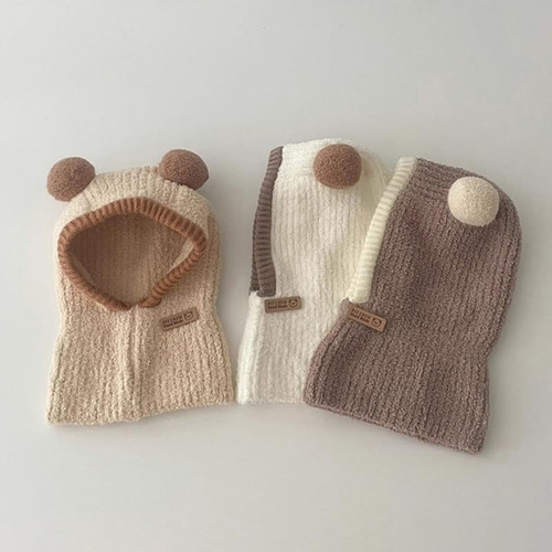 Gorro Para Bebé Con Capucha Y Gorro De Invierno De Punto