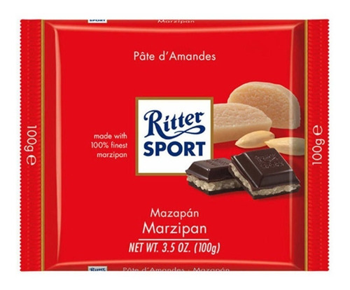 Chocolate Mazapán Ritter 100g Alemania Exquisito Nuevo!