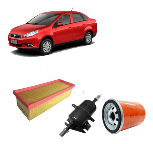 Imagen 1 de 5 de Kit De Filtros Mopar Fiat Grand Siena 1.4 Nafta