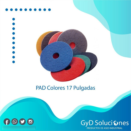Imagen 3 de 4 de Disco Limpieza Pads 17 Pulgadas (maquinas Abrillantadoras)