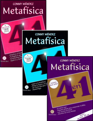 Metafisica 4 En 1 - Conny Mendez - Pack 3 Libros Vol 1 2 Y 3