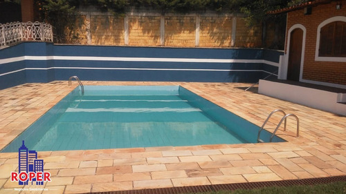 Excelente Chácara De 2.040 Metros Com Piscina À Venda Na Estancia Brasil Em Atibaia!! - Ch00846 - 34651767