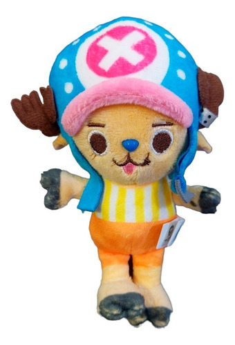 Peluche Llavero Luffy Y Tony Chopper One Pice Oficial