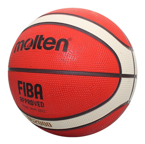 Imagen 6 de 8 de Balón Basquetbol Molten B5g2000 Hule Naranja Moldeado No. 5