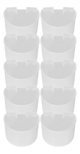 Vasos De Alimentación Para Palomas, 10 Piezas, Plato Colgant