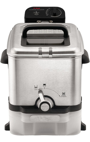 T-fal - Freidora Con Canasta, Acero Inoxidable, Facil De Lim