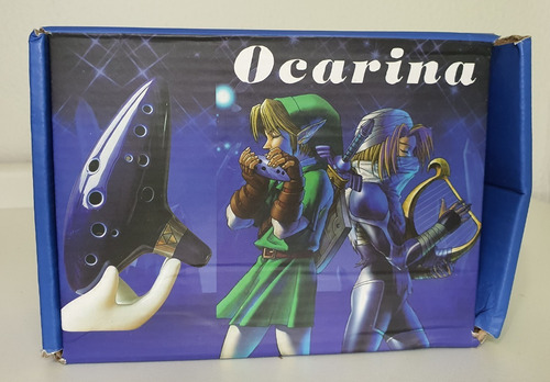 Ocarina Of Time 12 Buracos Zelda + Manual + Cordão