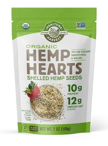 Orgánicos Corazones De Cañamo198 Grs (hemp Hearts) Manitoba