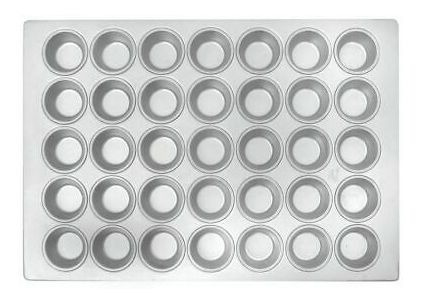 Hubert 35 Cup Muffin Pan With Silicone Glaze Aluminize Wfx