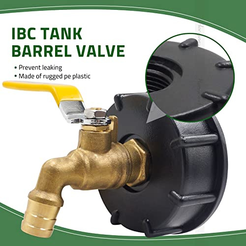Adaptador De Tanque Ibc Y Grifo De Agua Horiznext 275, 330 G