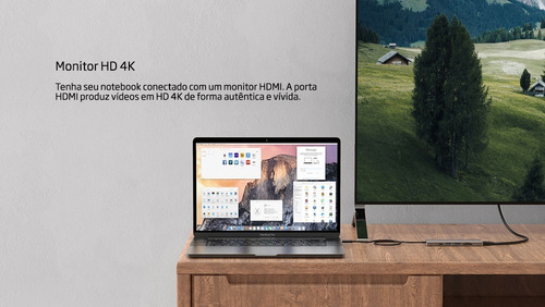 Wavlink Wl-uhp3407 Hub Usb-c 7 Em 1 30cm 5gbps