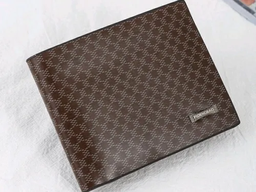 Billetera Negra Hombre Con Diseño Cuerina Regalo Con Envío Billetera Negra Hombre Con Diseño Cuerina Regalo Con Envío