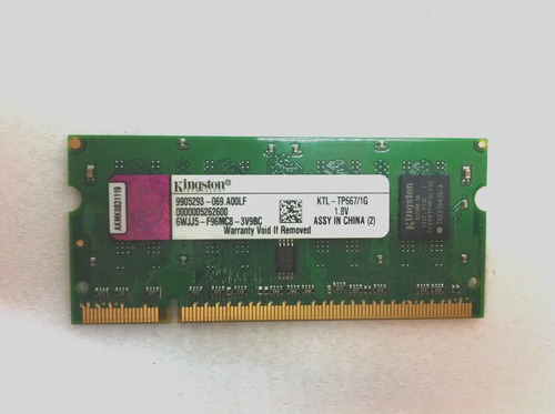 Memoria Ram Kingston  Notebook Ddr2 667 1gb Usada 