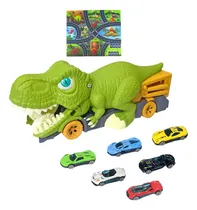 Comprar Coches Devoradores De Dinosaurios, 6 Mini Coches Y Mapa