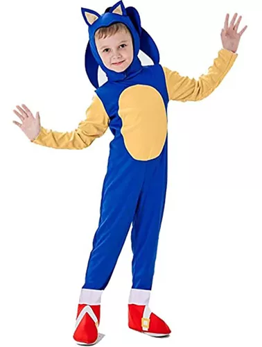 Fantasia Infantil De Halloween De Sonic Cosplay Hedgehog Tai