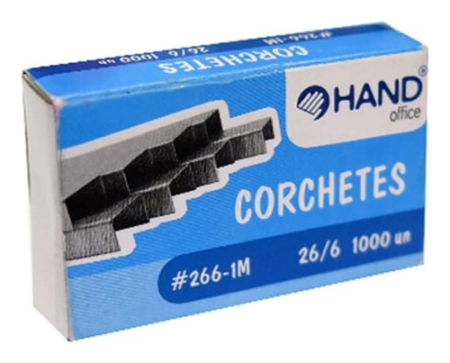 Corchetes 26/6 Caja 1000 Unid Hand #266-1m / Pack 12 Cajas