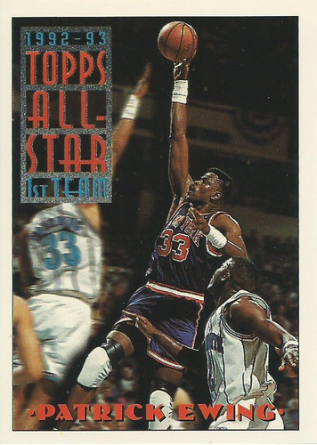 Barajita Patrick Ewing All Star Topps 1993 #100 Knicks