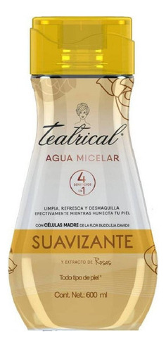 Teatrical Agua Micelar De Rosas Suavizante X600 Ml