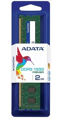 Memoria Ram Ddr3 2gb 1333mhz Adata U-dimm Ad3u133322g9-s /v