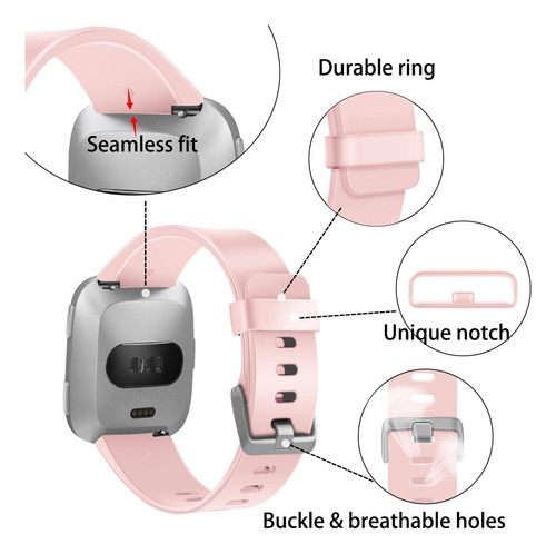 Correa Wepro, Compatible Con Reloj Fitbit Versa 2/lite Ar Xz