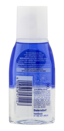 Imagem 3 de 10 de Demaquilante Bifásico Facial Nivea 125ml