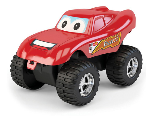 Carrinho De Brinquedo Infantil Monster Truck Racer Dismat Cor Vermelho