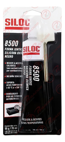 Siloc 8500 Negro Forma Junta Sellador 98 Gr