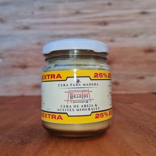 Cera Natural + Aceite Mineral Para Curado De Madera