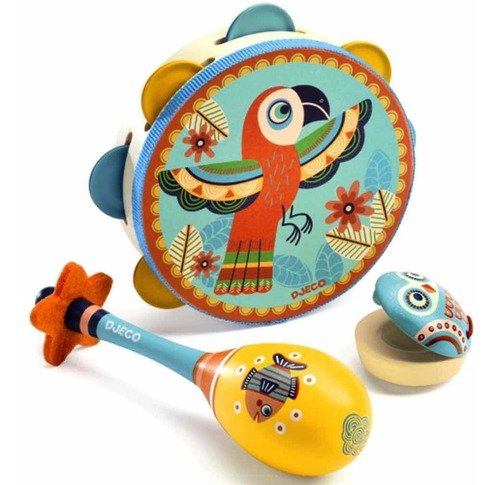 Instrumentos Musicales Djeco Niños Set 3 Cadaques Kids