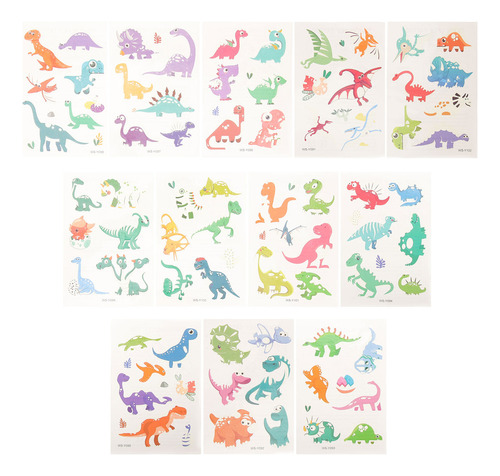 Adhesivo Con Estampado De Dinosaurios Que Brillan En La Oscu